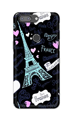 Image of PRINTFIDAA Lovers Famous Place Eiffel Tower in Paris Printed Designer Hard Back Case Cover for OnePlus 5T -(SF) MVN1003