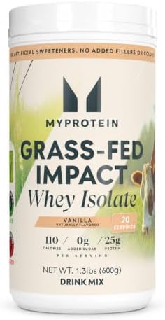 Myprotein Grass-Fed Whey Isolate Protein Powder, Vanilla, 20 Serv...