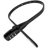 VAVSMART Zip Tie Lock, Adjustable Cable Lock with Combination - Cafe Quick Combo Lock Security for Kids Bike Wheel/Frame, Bicycle, Stroller, Ski,...