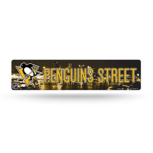 Rico Industries HSN7202 Plastic Street Sign , Pittsburgh Penguins