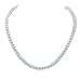 NEW 1 Row Tennis Necklace/Bracelet Silver Finish Lab Created Diamonds 3MM Iced Out Solitaires (Chain 16'')