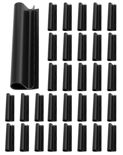 Beeplove 60-piece 4.7-inch black winter pool cover clips