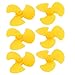 Ruilogod 6pcs Kunststoff 3 Vanes Propeller 30mm Durchmesser Gelb für RC Boot Flugzeug-Spielzeug