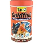 Tetra Goldfish Flakes, Nutritionally Balanced Diet For Aquarium Fish, Vitamin C Enriched Flakes, 2.2 oz