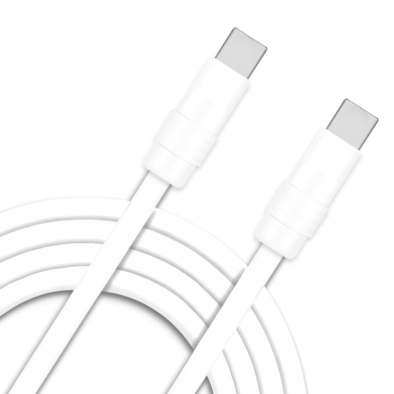 Chubby 2.0 Durable Fast Charging Cable USB Type-C Cables Ultra-Thick Silicone Cord USB-C to USB A Cable for Cell Phones, Android Devices and More, Dark Blue+Dark Blue, Type-C to Type-C, 3.3 FT