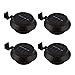 Produktbild 4 Stück Warmweiß Solarlampe Gartenlampe Außenlampe Solarleuchte Zaun Wandleuchte Wandlampe Solarleuchten für den garten,Haus,Zaun,Garage und Gehweg Beleuchtung 1300mAh AA Ni-MH(Schwarz)