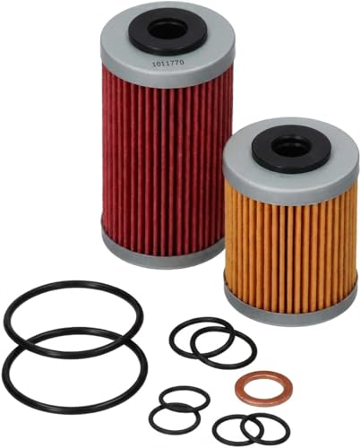 kmx24 Ölfilter Kit – passt an KTM LC4 690 Duke Enduro SMC Supermoto – Modelle 2007-2011 – Ölfilter Set mit Dichtungen – Service Kit