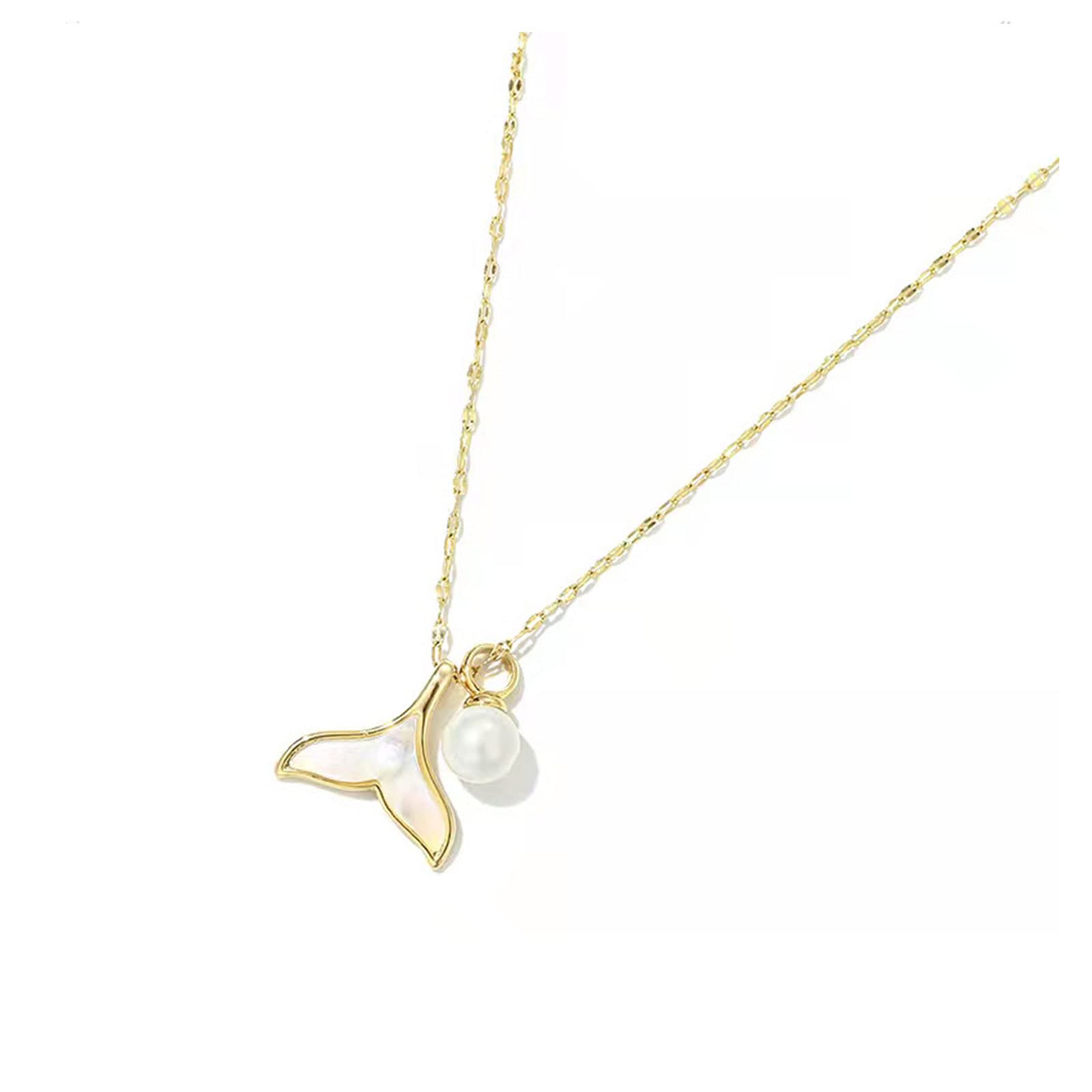 pitkalle Collares colgantes de corazón de acero inoxidable plegable lindo collar de trébol de cuatro hojas para novia