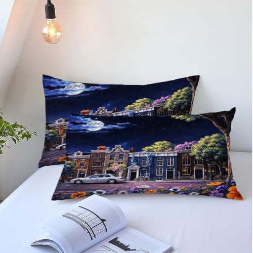Parure de lit anti-rides 140x200 cm avec fermeture cachée - 6