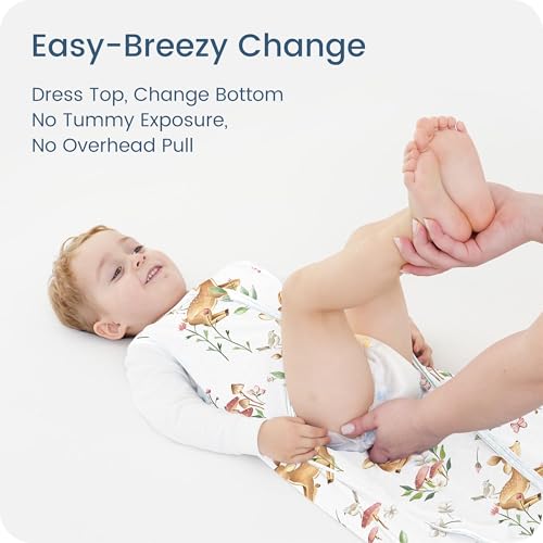 Image of Baby Sleep Sack 6-12-15 Months Light Wearable Blanket for Babies with 2-Way Zippers, 0.5 TOG Premium Soft Breathable Sleeping Bag for Baby Boys Girls 2-Pack