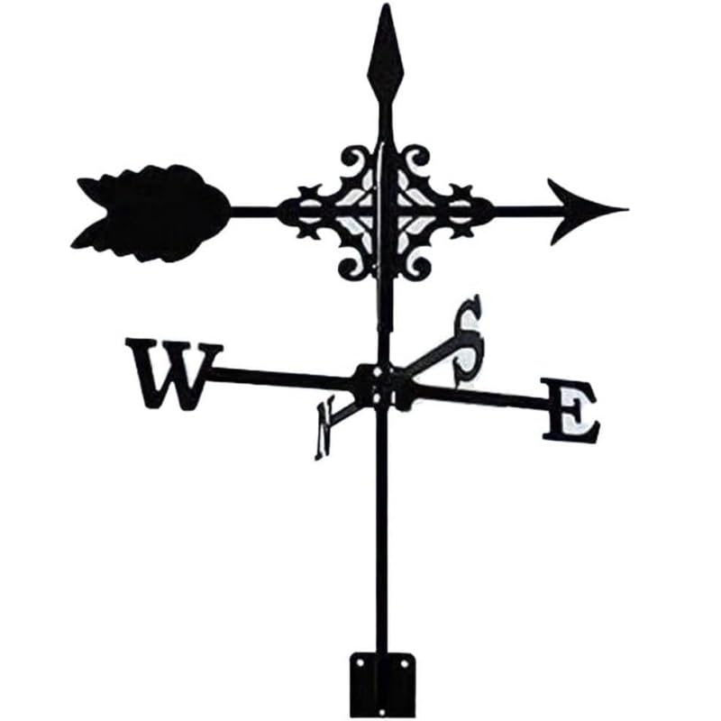 Weather Vane for The Garden Metal Weathevcanes Wind Direction Indicators with Arrow Ornament Weather Vanes Roof Mount for Yard Garden Courtyard Decorations Weathevcanes