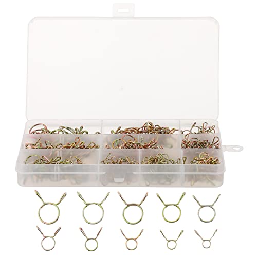 250pcs Hose Tubing Circlip Fuel Hose Clamps Clamp for Water Pipe Tube Clamp Pipe Clip Stainless Steel Pipe Clamp Pipe Fastener Fuel Line Clip Water Pipe Clamp Fuel Line Clamp