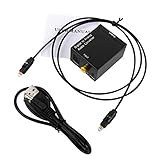 rongweiwang 3,5-mm-Jack-Digital-analog O-Konverter-optisches Faser-Koaxialsignal analog RCA L Analog-Wandler RCA O Adapter/R O-Adapter