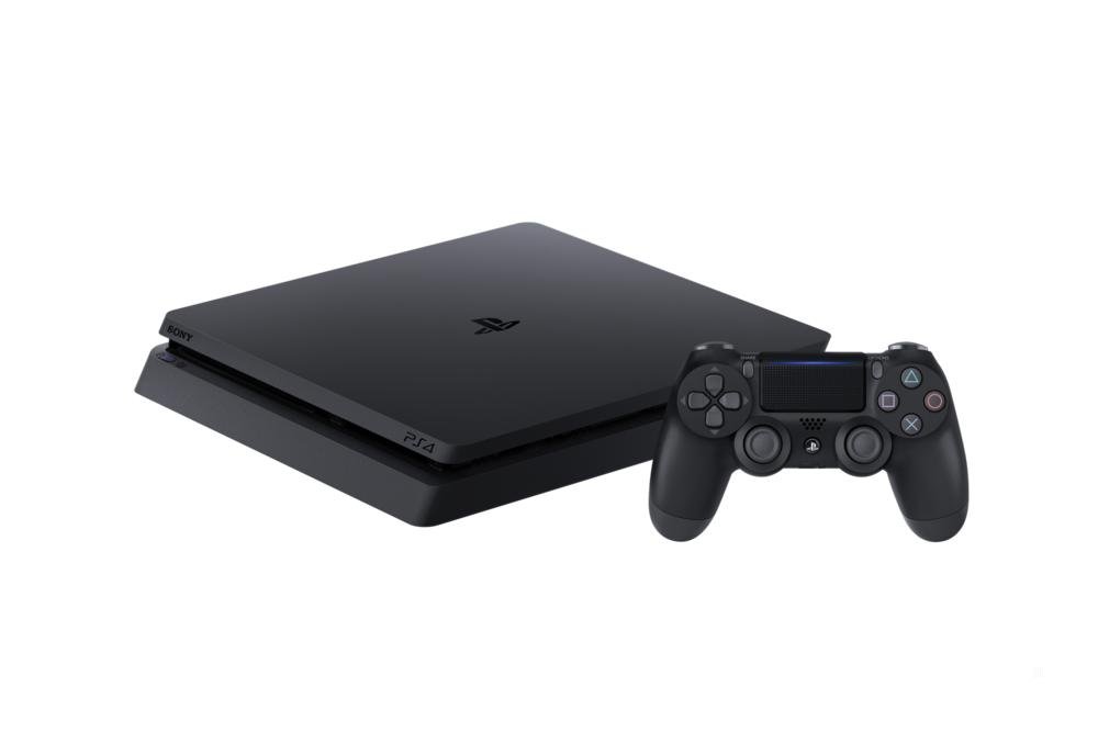 PS4 Slim 500GB Console z 2 Kontrolerami Jet Black
