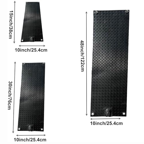 Tapis chauffant pour faire fondre la neige dans les escaliers et les entrées de véhicules : tapis chauffants antidérapants pour enlever la neige en hiver, 5 pièces - 10 x 48 po