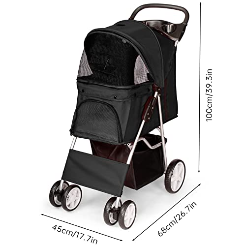 Poussette De Voyage Pour Animal Domestique Pour Chien Et Chat