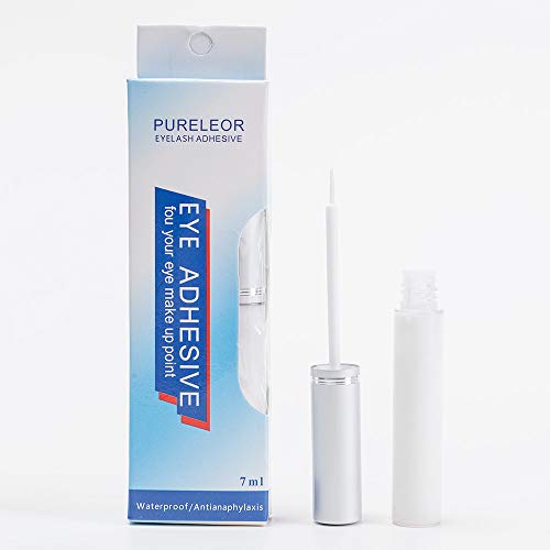 Professional Eyelashes Glue White liquid Waterproof Glue,Super hold for eyelashes,Suitable for Sensitive Eyes,7g 0.25oz