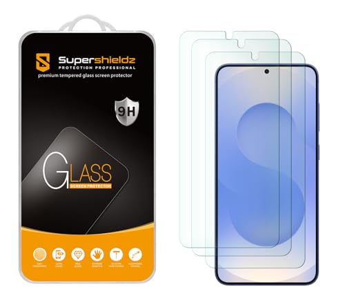 Supershieldz (3 Pack) Designed for Samsung Galaxy S25 Tempered Glass Screen Protector, Anti Scratch, Bubble Free