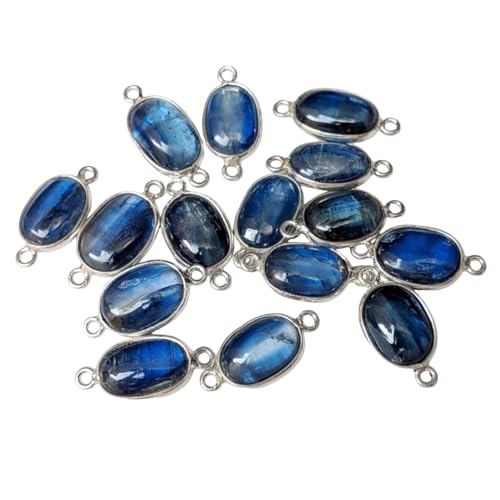 Kyanite naturelle en double boucle argent pour composer vos bijoux fins du quotidien