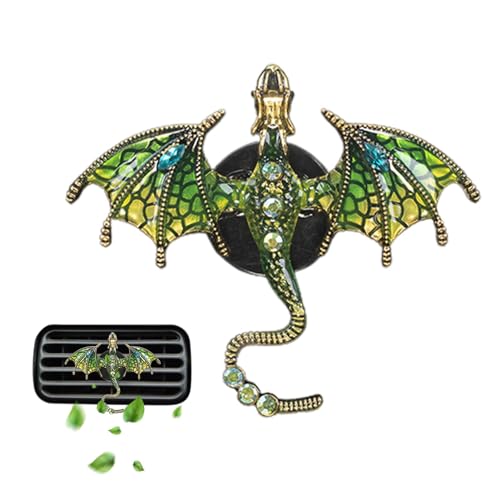 Clip de ventilación Dragón, clips de ventilación de dragón para coche, clips de ventilación de coche para mascotas, difusor de aromaterapia para coche, clip de ventilación brillante,