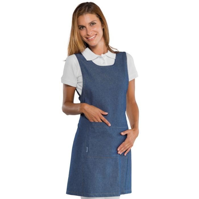 I.sacco Grembiule PAPEETE LONG Donna in 100% Cotone (Jeans)