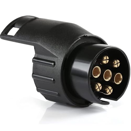 Adaptador de Enchufe de Remolque de 7 a 13 Pines, Conversor Conector de 7 a 13 Pines, Conector para Remolque, Adaptador de Luces de Caravana, 7 a 13 Pines, Impermeable