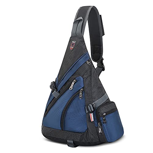 JSDing Bolso Pecho Hombre Mujer Mochila Cruzada Impermeable