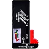 Battery Tester - Universal Battery Checker BT-168, Digital Household Battery Tester for AAAA AAA AA C D 9V 1.5V Button Cell and 3V Lithium Batteries