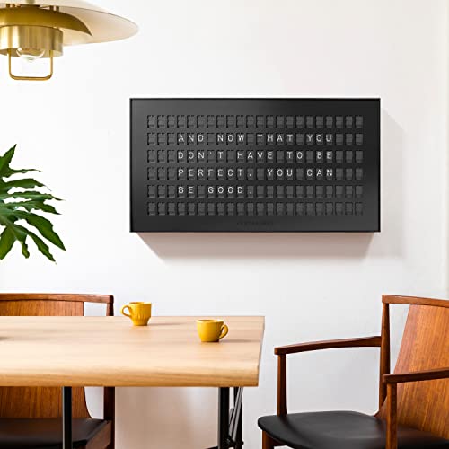 Vestaboard Message Board - Flagship Black - Inspire From Anywhere With The Award-Winning 42” Split-Flap Display #TOP4