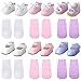 12 Pcs Doll Shoes Socks for 18 Inch Doll Girl Doll Accessories Doll Sneakers Imitation Leather Shoes for Doll Clothing Pre Kindergarten Toys