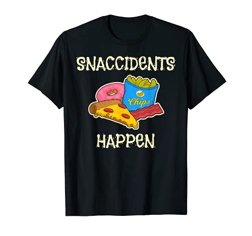 Divertidos Snaccidents suceden los amantes de la comida Snack Pun Camiseta