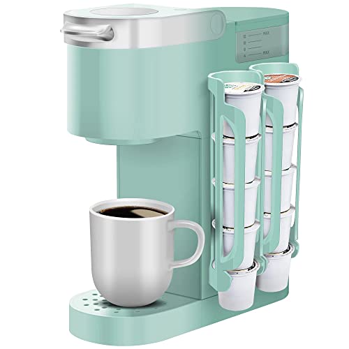 Kcup Coffee Pods Holder- K Cup Storage Side Mount Hanging- K Cup Holder For Keurig, K-Pod Holders- Small Counters Wall Storage Organizer- Oasis Blue (2 Rows/For 10 K Cups) #TOP14