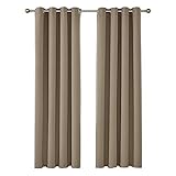 Material- Die Verdunkelungsstoffe sind aus besonders dichtem Gewebe（100% Polyester）und haben ein hohes Materialgewicht (230 g/qm).