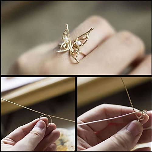 image for Pimoys 3 Pack 26 Gauge Jewelry Copper Craft Wire,Tarnish Resistant Jew