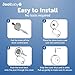 Jool Baby Clear Stove Knob Covers (5 Pack) Child Safety Guards, Durable Design - Baby Proof