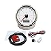ELING 85mm Waterproof GPS Speedometer 0-60 MPH Speed Gauge Kit for Marine Boat Car Jet Ski 12V 24V(White+Stainless Steel)