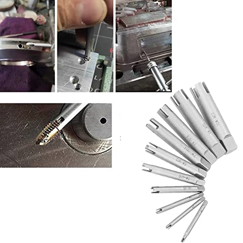 Miniatura 4 de Tyenaza Extractor De Machos Rotos, Extractor De Tornillos Dañados, 10 Piezas Juego De Extractor De Machos De Rosca Pelado, Extractor De Grifo Para Reparación El Hogar, Mantenimiento De Equipos
