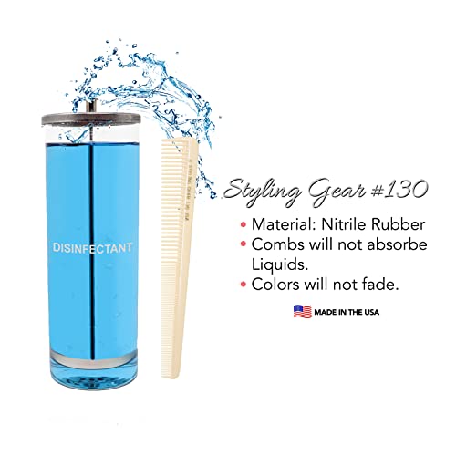 Styling Gear 130 Barber Cutting Combs Tapered Hair Combs Stylist All Purpose Rounded Teeth Smooth Surface Men’s And Women’s 6 Pcs. #TOP6