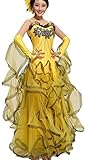 LWKBE Social Performance Clothing National Standard Ballroom Dance Kleider für Frauen Wettbewerb Tanzkleidung Spitze Ärmel Modern Waltz Tango Dance Performance Kostüm Great Swing