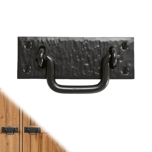 1 Pack 4" Decorative Black Ring Pulls - Heavy Duty