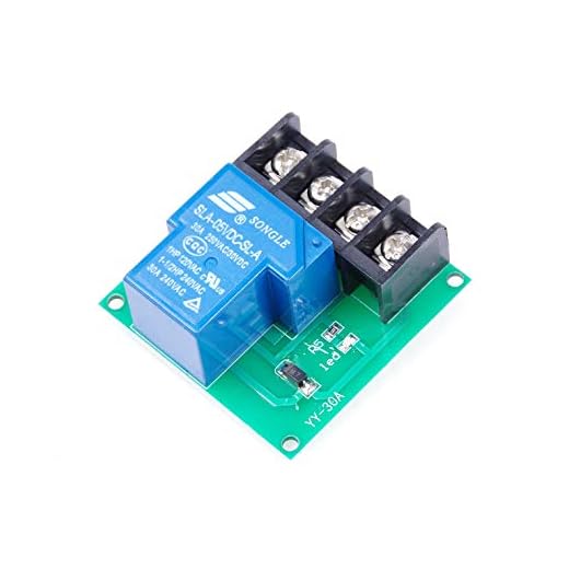 KNACRO 1-Channel 30A High Current 5V Contactor Relay Switch Power Switch DC Power Switching Control Board Module Electrical Relay switches for Cooler Heater Refit Water Heater Control (DC 5V)