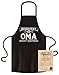 Soreso Design Schürze + Urkunde : Reserviert für Oma : Omatagsgeschenk : Muttertagsgeschenk für Großmütter Geschenk Muttertag Farbe: schwarz