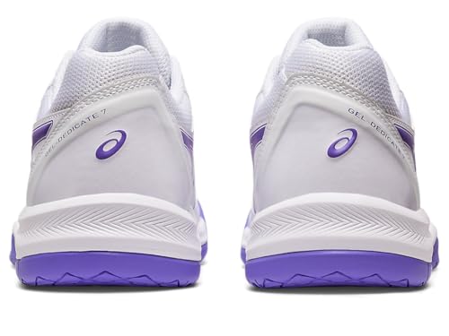 ASICS Women's Gel-Dedicate 7 Tennis Shoes, 11, White/Amethyst