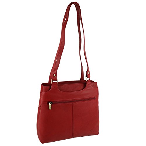 Sac à main en cuir souple Gigi rouge : l'élégance parisienne au quotidien