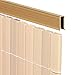 Produktbild Videx-U-Profil für Sichtschutzmatte Rügen, Teak, 150cm (Lieferung: 2 x 75cm)