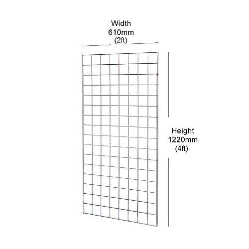 Shopfitting Warehouse Gridwall Mesh Display Panel - 1220mm (4ft) x 610mm (2ft) 4ft Gridwall Panel