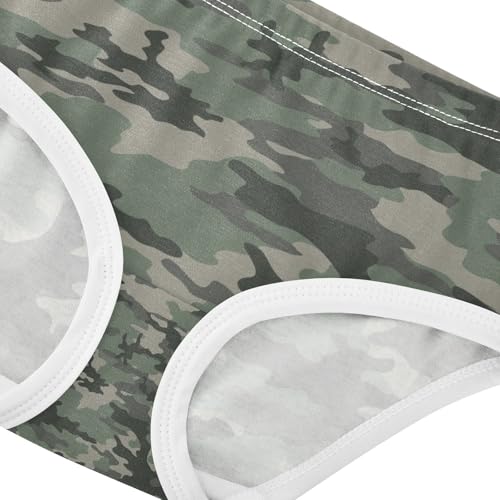 Wusikd Camo Army Camouflage Girls' Underwear Cotton Girls Briefs Soft Toddler Underwear 6T4