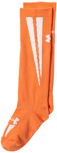Under Armour Ignite Soccer Over the Calf Socks, Orange/White