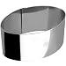 Produktbild IBILI Dessertring oval 10,5x6x4,5 cm aus Edelstahl, Silber, 10.5 x 6 x 4.5 cm