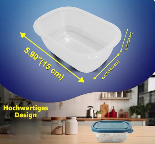 Neez Frischhaltedosen mit Deckel (5 Behälter + 5 Deckel) Plastik Gefrierdosen, BPA-freie Lebensmittelbehälter… – Ansicht 2